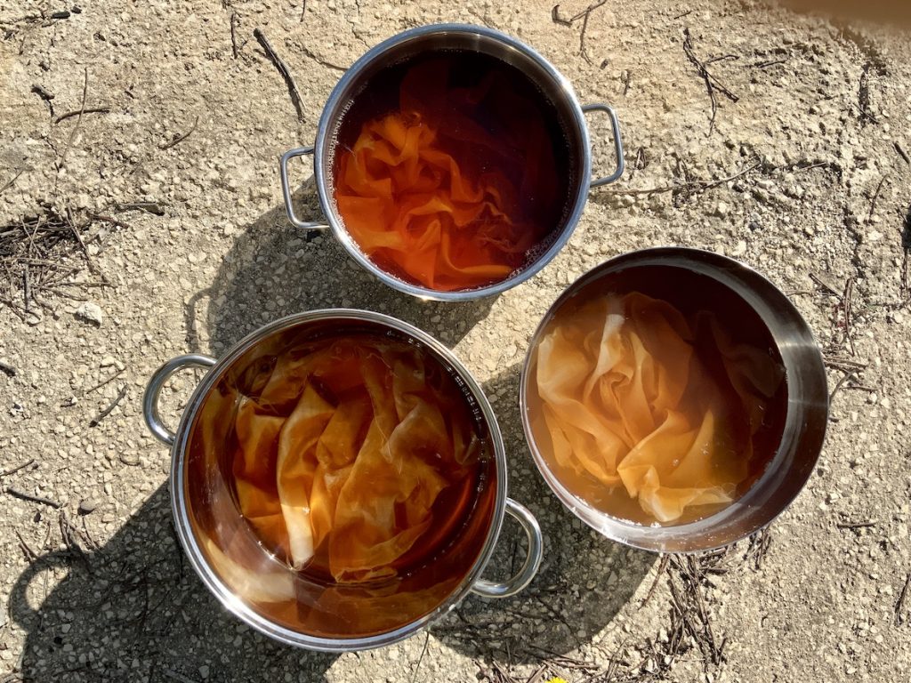 Design Research The Sicily Project - Färbeprozess // Dyeing process