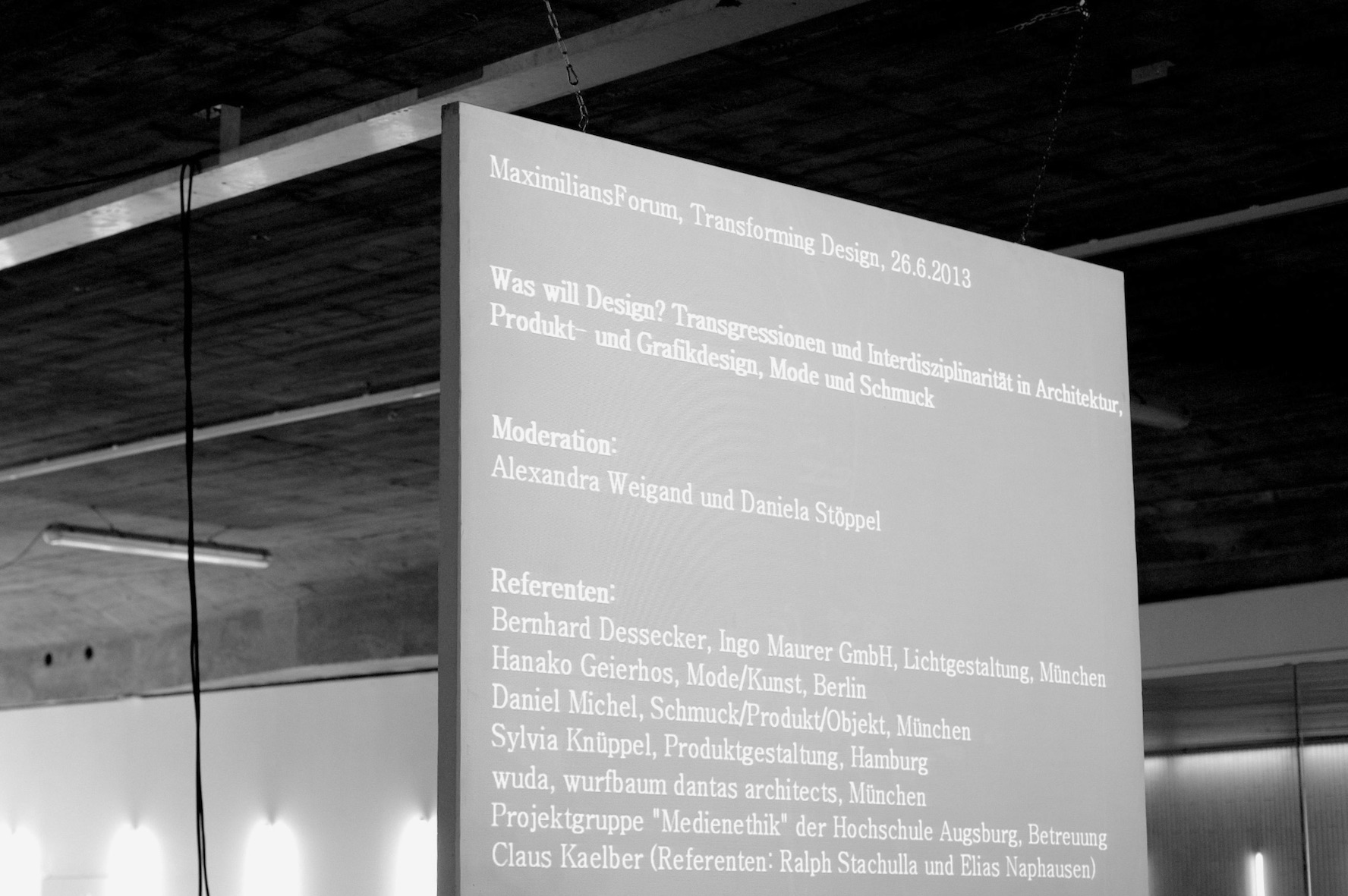IMPULSE: WAS WILL DESIGN? Transgressionen und Interdisziplinarität in Architektur, Produkt- und Grafikdesign, Mode und Schmuck – Panel & Essay (2013)